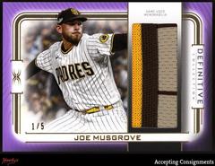Joe Musgrove Baseball Cards 2023 Topps Definitive Patch Collection Prices
