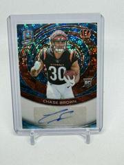 Chase Brown #37 Football Cards 2023 Panini Spectra Rookie Autograph Neon Blue Prices