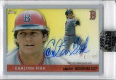 Carlton Fisk #55RA-CF Prices, 2022 Topps Clearly Authentic 1955  Reimagining Autographs