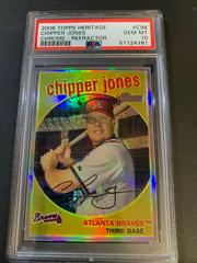 Chipper Jones [Refractor] #C98 Baseball Cards 2008 Topps Heritage Chrome Prices