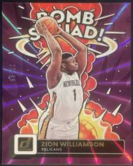 Zion Williamson [Purple Laser] #7 Basketball Cards 2022 Panini Donruss Bomb Squad Prices