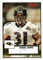 Jamal Lewis Football Cards 2006 Topps Heritage Prices