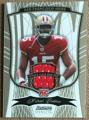 Michael Crabtree [Jersey] Football Cards 2009 Bowman Sterling Prices