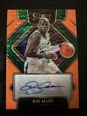 Ray Allen [Orange Pulsar] Basketball Cards 2021 Panini Select Signatures Prices