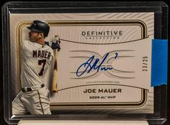Joe Mauer #LAC-JMA Baseball Cards 2023 Topps Definitive Legendary Autograph Collection Prices