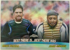 Josh Gibson, Mike Piazza [Refractor] #TC18 Baseball Cards 2001 Topps Chrome Combos Prices