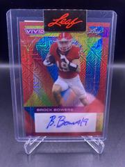 Brock Bowers [Mojo Red] #BA-BB2 Football Cards 2023 Leaf Vivid Autographs Prices