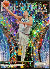 Nikola Jokic [Fast Break] #5 Basketball Cards 2021 Panini Prizm Fireworks Prices