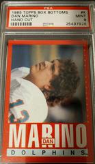 Dan Marino [Hand Cut] Football Cards 1985 Topps Box Bottoms Prices
