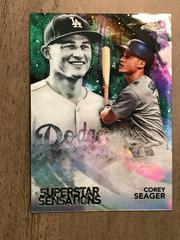 Corey Seager [Green Refractor] Baseball Cards 2018 Topps Chrome Superstar Sensations Prices