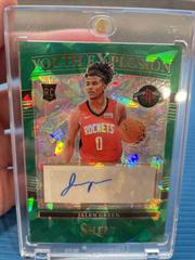 Jalen Green [Green Ice] Basketball Cards 2021 Panini Select Youth Explosion Signatures Prices