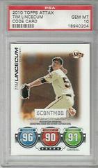 Tim Lincecum [Code Card] Baseball Cards 2010 Topps Attax Prices