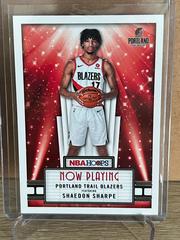 Shaedon Sharpe #7 Basketball Cards 2022 Panini Hoops Now Playing Prices