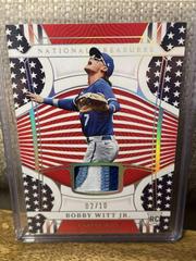 Bobby Witt Jr. [Material Signature Holo Silver] #163 Baseball Cards 2022 Panini National Treasures Prices