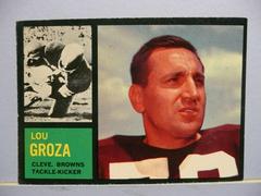 Lou Groza Football Cards 1962 Topps Prices