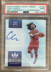 Coby White Basketball Cards 2019 Panini Court Kings Heir Apparent Autographs Prices