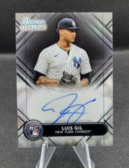 Luis Gil Baseball Cards 2022 Bowman Sterling Rookie Autographs Prices