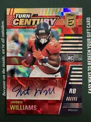 Javonte Williams [Red] #TOC-JWI Football Cards 2021 Panini Chronicles Turn of the Century Autographs Prices