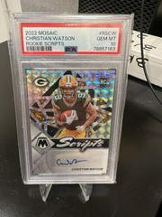 Christian Watson #RS-CW Football Cards 2022 Panini Mosaic Rookie Scripts Prices