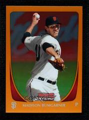 Madison Bumgarner [Orange Refractor] #113 Baseball Cards 2011 Bowman Chrome Prices