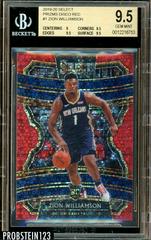 Zion Williamson [Red Disco Prizm] Basketball Cards 2019 Panini Select Prices