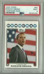 Barack Obama #BO Basketball Cards 2008 Topps Prices
