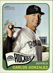 Carlos Gonzalez [Mini Team Logo] #494 Baseball Cards 2014 Topps Heritage Prices