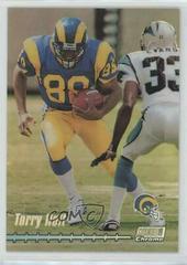 Torry Holt [Refractor] #C18 Football Cards 1999 Stadium Club Chrome Preview Prices