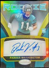 Parker Washington [Gold] #RS-14 Football Cards 2023 Panini Certified Rookie Signatures Prices