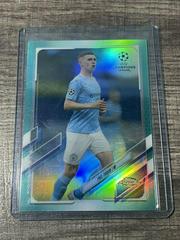 Phil Foden [Aqua] Soccer Cards 2020 Topps Chrome UEFA Champions League Prices