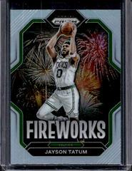 Jayson Tatum [Silver] Basketball Cards 2022 Panini Prizm Fireworks Prices