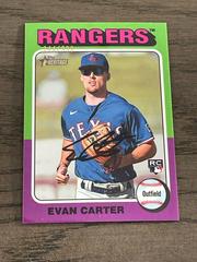 Evan Carter #170 Baseball Cards 2024 Topps Heritage Chrome Prices