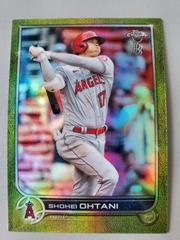 Shohei Ohtani [Ben Baller Chartreuse] Baseball Cards 2022 Topps Chrome Prices