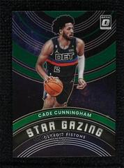 Cade Cunningham [Green] #15 Basketball Cards 2022 Panini Donruss Optic Star Gazing Prices