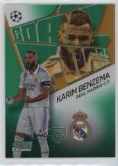 Karim Benzema [Green] Soccer Cards 2022 Stadium Club Chrome UEFA Competitions Prices