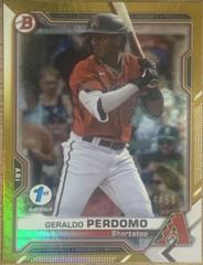 Geraldo Perdomo [Gold Foil] #BFE-109 Baseball Cards 2021 Bowman 1st Edition Prices