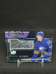 Tage Thompson Hockey Cards 2022 SPx UD Black Obsidian Scripts Autographs Prices