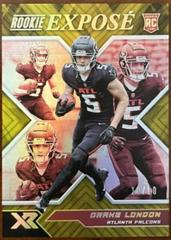 Drake London [Gold] #RXP-6 Football Cards 2022 Panini XR Rookie Expose Prices