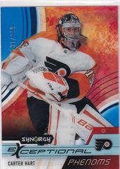 Carter Hart [Blue] #EP-CH Hockey Cards 2021 Upper Deck Synergy Exceptional Phenoms Prices