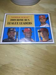 N.L. Home Run Leaders #43 Baseball Cards 2010 Topps Heritage Prices
