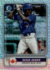 Dasan Brown [Green Refractor Mega Box Mojo] Baseball Cards 2020 Bowman Chrome Spanning the Globe Prices