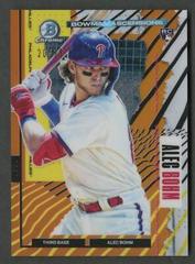 Alec Bohm [Orange] #2 Baseball Cards 2021 Bowman Prices