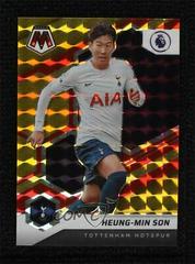 Heung Min Son [Red & Gold Choice Mosaic] Soccer Cards 2021 Panini Mosaic Premier League Prices