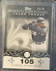 Frank Thomas [Black] #3 Baseball Cards 2008 Topps Moments & Milestones Prices