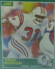 Fred Marion Football Cards 1989 Panini Score Prices