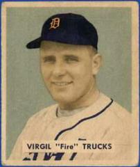 Virgil Trucks #219 Baseball Cards 1949 Bowman Prices