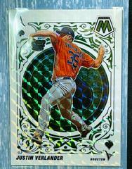 Justin Verlander [Green] #A-7 Baseball Cards 2022 Panini Mosaic Aces Prices