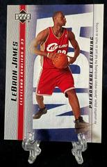 LeBron James [2007 Cleveland National] #15 Basketball Cards 2003 Upper Deck Phenomenal Beginning Prices