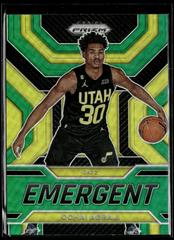 Ochai Agbaji [Green] #9 Basketball Cards 2022 Panini Prizm Emergent Prices