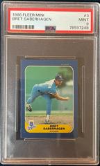 Bret Saberhagen #3 Baseball Cards 1986 Fleer Mini Prices